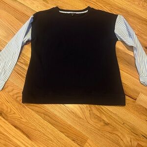 Talbots Navy Sweater with Blue Accents